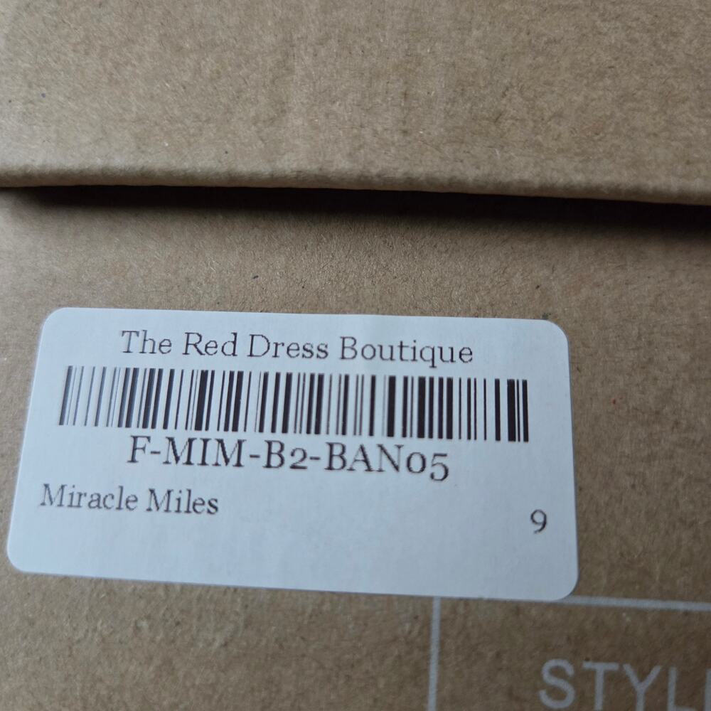 Mi.iM URBAN‑05 Brown Woven Strap Ankle Booties Stacked Heel Size 9 NIB - Picture 16 of 16